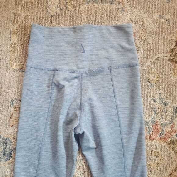 Nike Blue/gray Legging, Sz M With 26" Inseam, Like New - Picture 2 of 5
